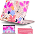 DONGKE Compatible with MacBook Neo 13 Inch Case 2026 A3404 A18 Pro chip & Touch ID, Plastic Hard Shell with Keyboard Cover, Screen Protector & Dust Plugs, Floral Artistic by DONGKE