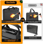 DocSafe Accordion File Organizer with Combination Lock,Fireproof Water Resistant Expanding File Folder with Multi Pockets,Document Organizer Home Office Travel Safe Storage for Letter Size Files,Black - Image 4