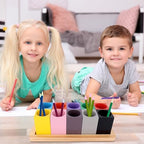 Wooden Colored Pencil Organizer, Desk Organizer (Pencils Not Included) - Image 6