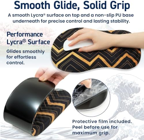 BELLEMOND Japanese Mouse Pad with Wrist Rest | Ergonomic Memory Foam, Large - Image 5