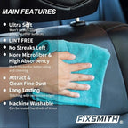 FIXSMITH Microfiber Cleaning Cloth - Pack of 100, Microfiber Towels for Cars 16 x 12 in, Highly Absorbent Cleaning Rags, Lint-Free, Streak-Free Cleaning Cloths for Car Kitchen Home Office - Image 6