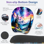 4 in 1 Large Mouse Pad, Keyboard Wrist Rest Set, Ergonomic Mouse Pad with Wrist Support, Desk Mat with Stitched Edges Extended Desk Pad Waterproof Desk Mat for Home Office Game I Landscaping Mountain - Image 5