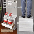 Solid Wood Drawer-type Multi-layer Desktop Storage Box, Thickened Storage Drawer Organizer, Invisible Handle Cabinets, Suitable for Office Area/study/home(Brown,24cm/9.4in) - Image 3