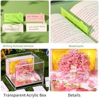 3D Calendar 2027,3D Memo Pad Time Piece Calendar 2027 Creative Desk Calendar Art Paper Sculpture Tree House, 2027 Tear Off Calendar DIY Decorative Gift - Image 5