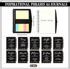 40 Pcs Motivational Inspirational Notebook Bulk with Notes Pen,Black - Image 2
