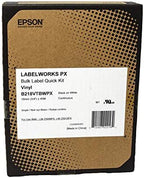 Epson LABELWORKS B218VTBWPX Bulk Vinyl Tape - Black on White - 3/4" (18mm) - Image 4