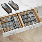 Neudeco Silverware Organizer, Black, 9 x 3 x 2 inch, Pack of 12 - Image 4