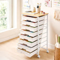 LEHOM Rolling Storage Cart with 8 Drawers, Utility Cart on Lockable Wheels by LEHOM