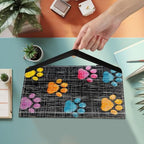 Case for Samsung Galaxy Tab S11 Ultra 14.6 Inch 2025(SM-X930/X936B),Card Slot PU Leather TPU Case Pen Holder Auto Wake Sleep,Colorful Paw - Image 2