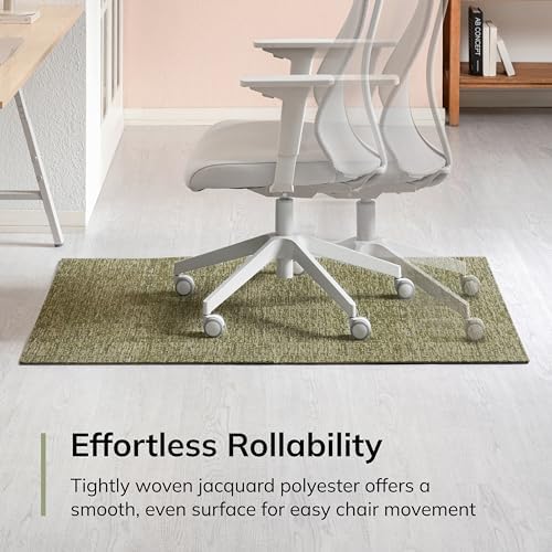 Anji Mountain 48" x 36" Rug'd Office Chair Mat for Carpet & Hardwood Floor - Image 5