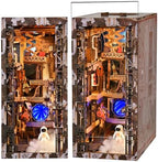 MiniCity Aerospace Foundry Book Nook Kit, Wooden Miniature House with LED by MiniCity
