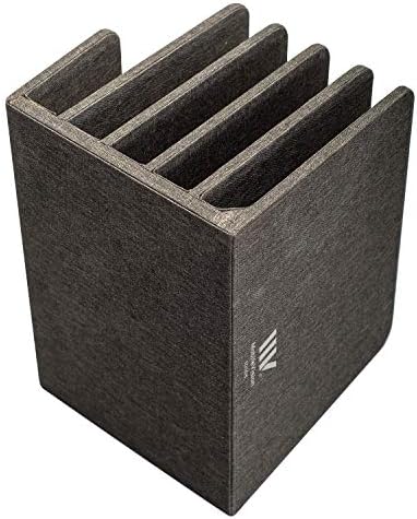 MobileVision Executive Dark Gray Desktop File Folder Organizer and Paper Tray, 5 Slot Dividers - Image 4