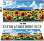 Large Mouse Pad 48x24 Desk Matt for Desktop Gaming Mousepad Sunflower Computer Mat 4XL Huge Desk Pad Oversized Giant Mouse Mat for Girl Women Office Work - Image 2