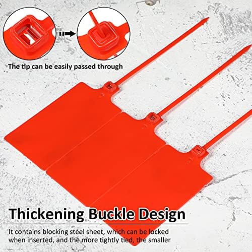Youyole 200pcs Plastic Seals Shipping Tags Logistics Use Big Sign Tie Large - Image 4
