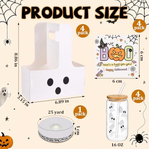 4 Set Halloween Teacher Cup Holders Appreciation Gifts Sets - Image 2