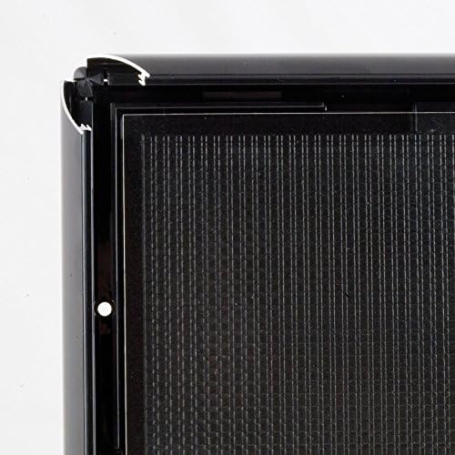 M&T Displays Opti Snap Poster Frame 8.5x11 Inch Black 1" Aluminum Profile Front Loading Wall Mounting Photo Picture Document Certificate Sign Holder Mitered Corner Anti Glare Cover (4 pack) - Image 3