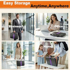 Fireproof Document Organizer with Lock, Semi-Rigid EVA Shell File Box with 13-Pocket Accordion Folder, Water-Resistant Storage for Important Documents, Passports & Certificates - Image 7