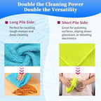 FIXSMITH Shop Towels-400 Pack, Multi-Functional Shop Rags, 12 x 16 in Microfiber Cleaning Cloth, Highly Absorbent Cleaning Rags, Cleaning Towels for Car Kitchen Home Office - Image 5