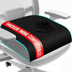 Seat Cushion, Office Chair Cushion, Chair Pad, Large, Black, X-Large by Unknown