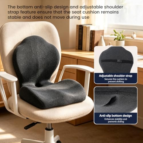 Ergonomic Memory Foam Seat Cushion for Office Chair,Car & Dining Chair - Image 6