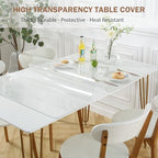 LovePads Clear Table Cover Protector 48 x 78 Inch, 1.5mm Thick Plastic Mat - Image 2