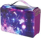 250 Slots Pencil Case 5-Layer Zipped Holder w/Handle by Lbxgap
