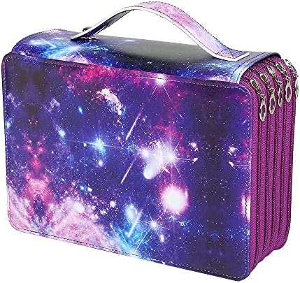 250 Slots Pencil Case 5-Layer Zipped Holder w/Handle by Lbxgap