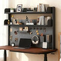 Clamp On Desk Shelf Organizer with Pegboard Desk Hutch Dorm with Storage Bookshelf Desk Top Organizer Shelf Multi-Purpose White & Black Desktop Shelves & Office Shelves (Black, W - 31.5") by %F0%9D%97%9F%F0%9D%97%B2%F0%9D%97%B3%F0%9D%97%B2%F0%9D%97%B1%F0%9D%97%BF%F0%9D%97%AE%F0%9D%98%80%F0%9D%98%81%F0%9D%97%B6%F0%9D%97%B0%F0%9D%97%B6%F0%9D%98%81%F0%9D%98%86