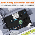 10-Pack HSe211 Heat Shrink Tubing Label Tape Compatible with Brother PTouch - Image 2