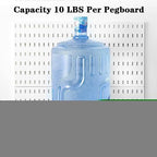 Pegboard Combination Kit for Wall Organizer, Wall Mounted Peg Board Kits for Kitchen, Bedroom, Office, &Bathroom, 4 Pieces White Pegboards and 14 Accessories, 22" x 22" - Image 6
