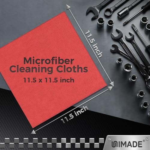 UNIMADE Shop Towels, 400 Pack Commercial Grade Work Rags Microfiber Towels - Image 2