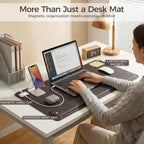 Magnetic Desk Mat System with Wrist Support 80×40cm, Premium Leather Desk Pad with Magnetic Accessories, Waterproof Non-Slip Desk Organizer for Office & Gaming - Image 3