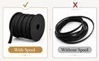 300 Feet - 1/4,1/2,3/8 Inch Braided Wire Loom PET Cable Loom Expandable Braided Sleeving Wire Sleeve for Automotive，TV, Computer, Home Theater, Black - Image 2