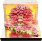 3D Calendar 2027,Creative 3D Memo Pad Time Piece Calendar 2027 Tear Away Paper Sculpture Pink Tree Multi-Color DIY Art Note by Dawnvive