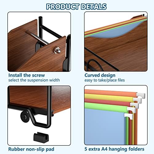 LUCYCAZ File Organizer for Desk,Desktop File Paper Organizer - Image 4