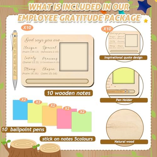 Dispowreath 6 Set Employee Christmas Appreciation Gift Sticky Note Holder - Image 3