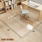 60" x 48" Tempered Glass Chair Mat for Carpet & Hard Floors - Image 4