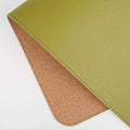 Ruby Lil Natural Cork & Leather Desk Writing Mat, Dual Use Desk Matt for Desktop,Multifunctional Office Desk Pad, PU Leather Mouse Pad,Grass,35"x 18" by RubyLil