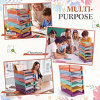 Geetery Turn in Trays Classroom, Wildflower Color, Set of 6 - Image 5