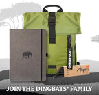 Dingbats* - Wildlife Plain Extra Large A4 Notebook - PU Leather Hardcover Journal for Work, Writing - Pocket, Elastic Closure, Pen Holder, Bookmark - Image 6