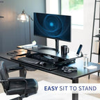 VIVO Black 47 inch Electric Desk Converter, DESK-VE48B - Image 5