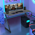 BestOffice | 47" Gaming Table | Blue | Z-Shaped Computer Desk - Image 2