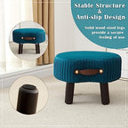 Foot Stools Small, Ottomon with Handle, Velvet Footrest Ottoman - Image 6