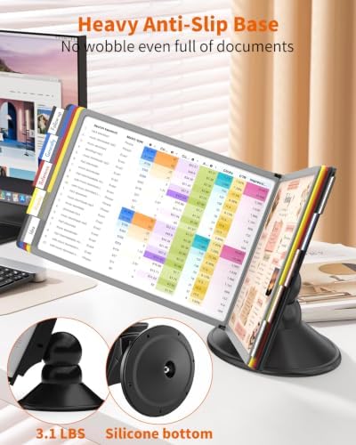 Desk Reference Organizer, Document Display Holder, Colored/Horizontal - Image 6
