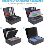ENGPOW Fireproof Document Organizer Bag with Lock ＆ Accordion File Folder - Image 3