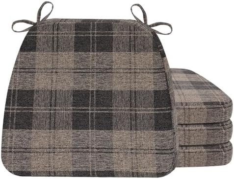 AAAAAcessories Chair Cushions for Dining Chairs, 17 x 16 x 2 in, Set of 4 by AAAAAcessories