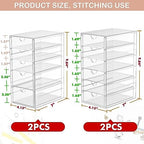 caktraie 22-Drawer Acrylic Storage & Makeup Organizer for Desk - Image 3