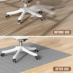 KMAT Office Chair Mat, 36x48in Heavy Duty Hardwood/Tile Floor Protector, Floor Mat Computer Desk Mat for Rolling Chairs, Work, Study, Office, Grey - Image 7