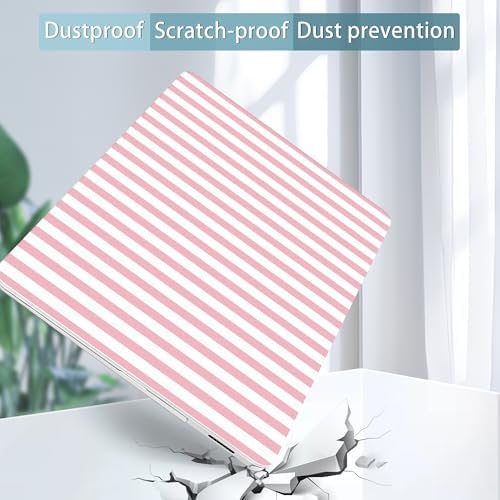 Case for Surface Laptop 8 2026/7 2024 13.8", Pink & White Stripes - Image 6
