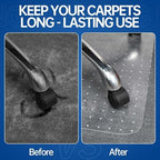 Office Chair Mat for Carpet, 46” x 72” Computer Chair Mat for Carpeted Floors, Smooth Glide Under Desk Carpeted Floor Protector, Carpet Mat for Home Office (Rectangle) - Image 4